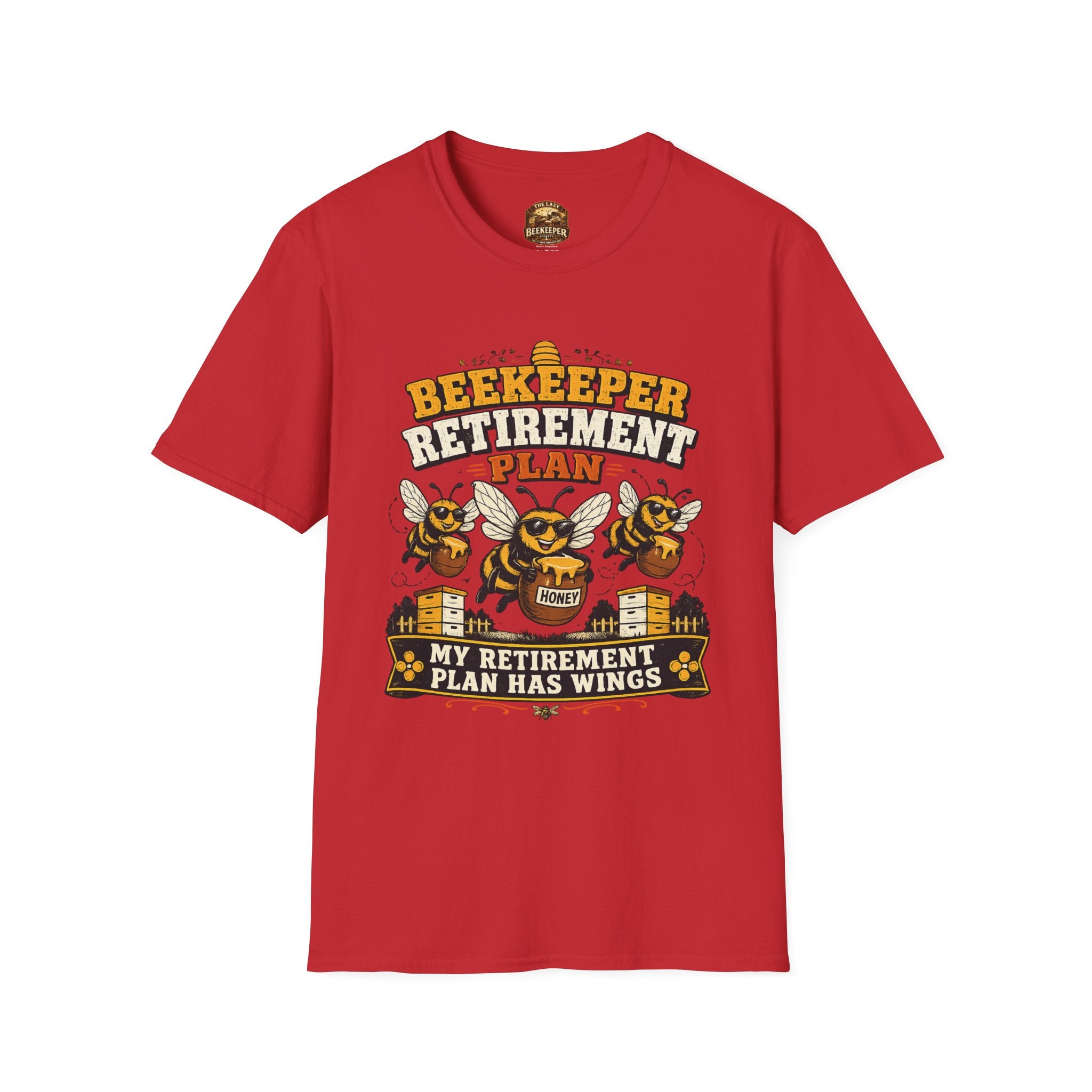 Beekeeper Retirement Plan T-Shirt — My Retirement Plan Has Wings