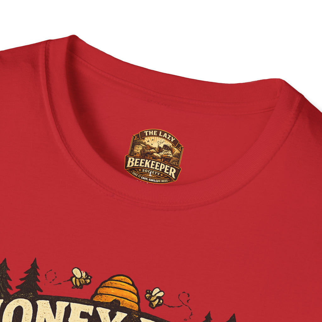 Honigernte-Vorhersage T-Shirt – Imker-Wettergrafik im Vintage-Stil