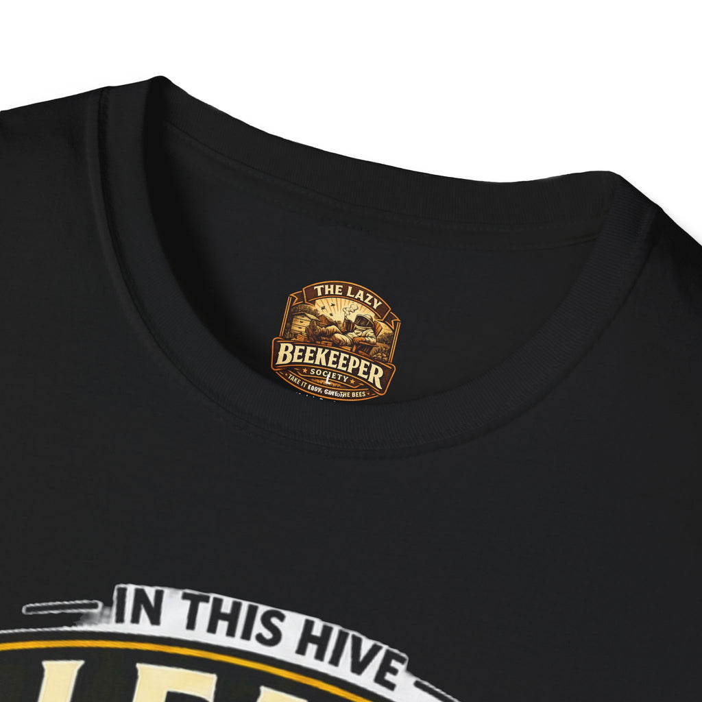 Lead the Hive T-Shirt — "In This Hive" Bee Leadership Graphic