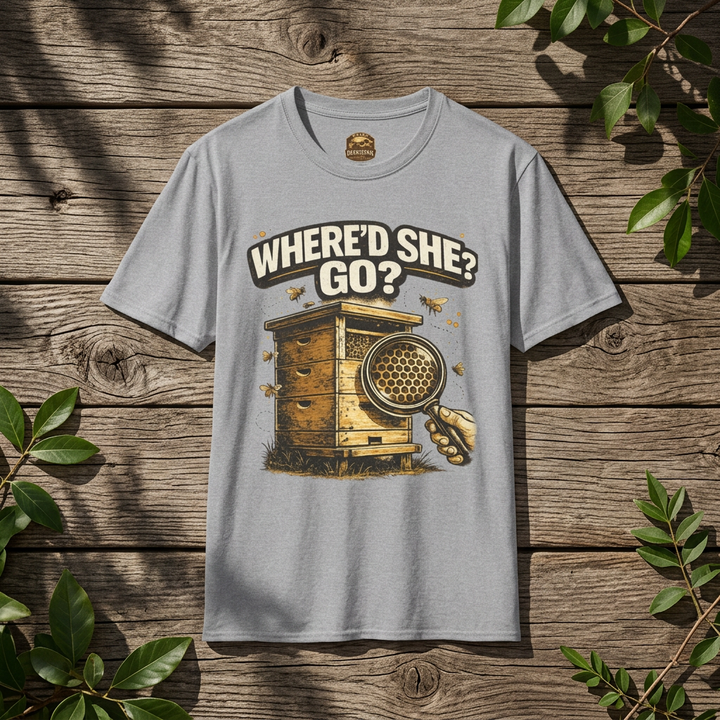 T-Shirt — “Where’d She Go?” Queenless Graphic Tee