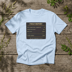 T-Shirt — „Feldbericht: Bienenstockinspektionen abgeschlossen“ Vintage Imker Grafik-T-Shirt