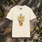 T-Shirt "Flüssiges Gold" – Grafik-T-Shirt "Roher Honig aus der Region"