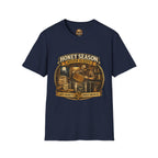 Honey Season Never Sleeps T-Shirt — Beekeeper Vintage Graphic Tee