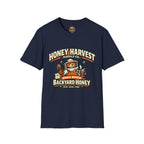 Honey Harvest Backyard Honey T‑Shirt — Beekeeper Vintage Logo Tee