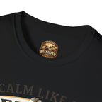 Slow Living T-Shirt — "Slow Living, Sweet Results" Rustic Sunset Graphic Tee