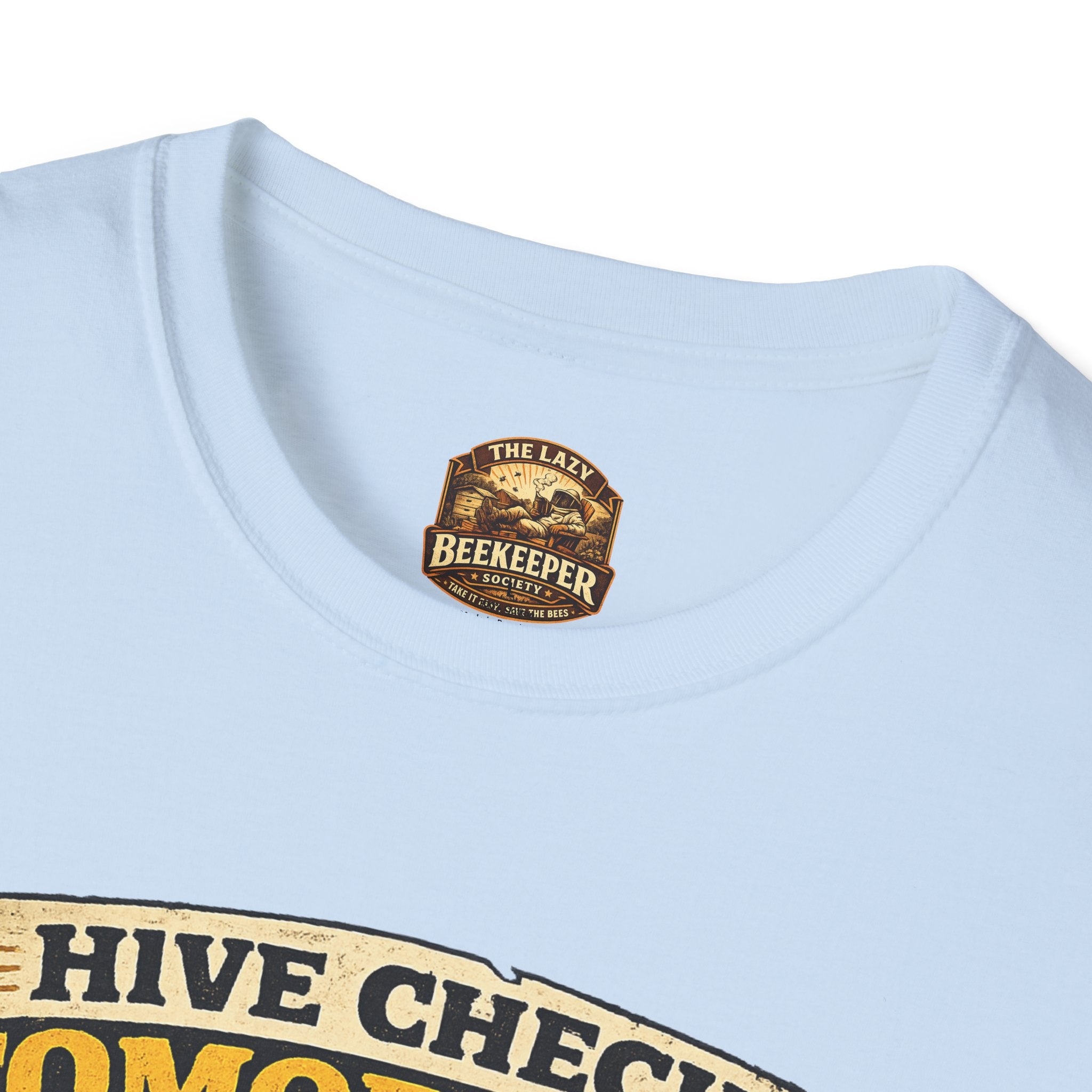 Bienenstock-Kontrolle morgen T-Shirt — Imker-Humor To-Do-Liste Tee