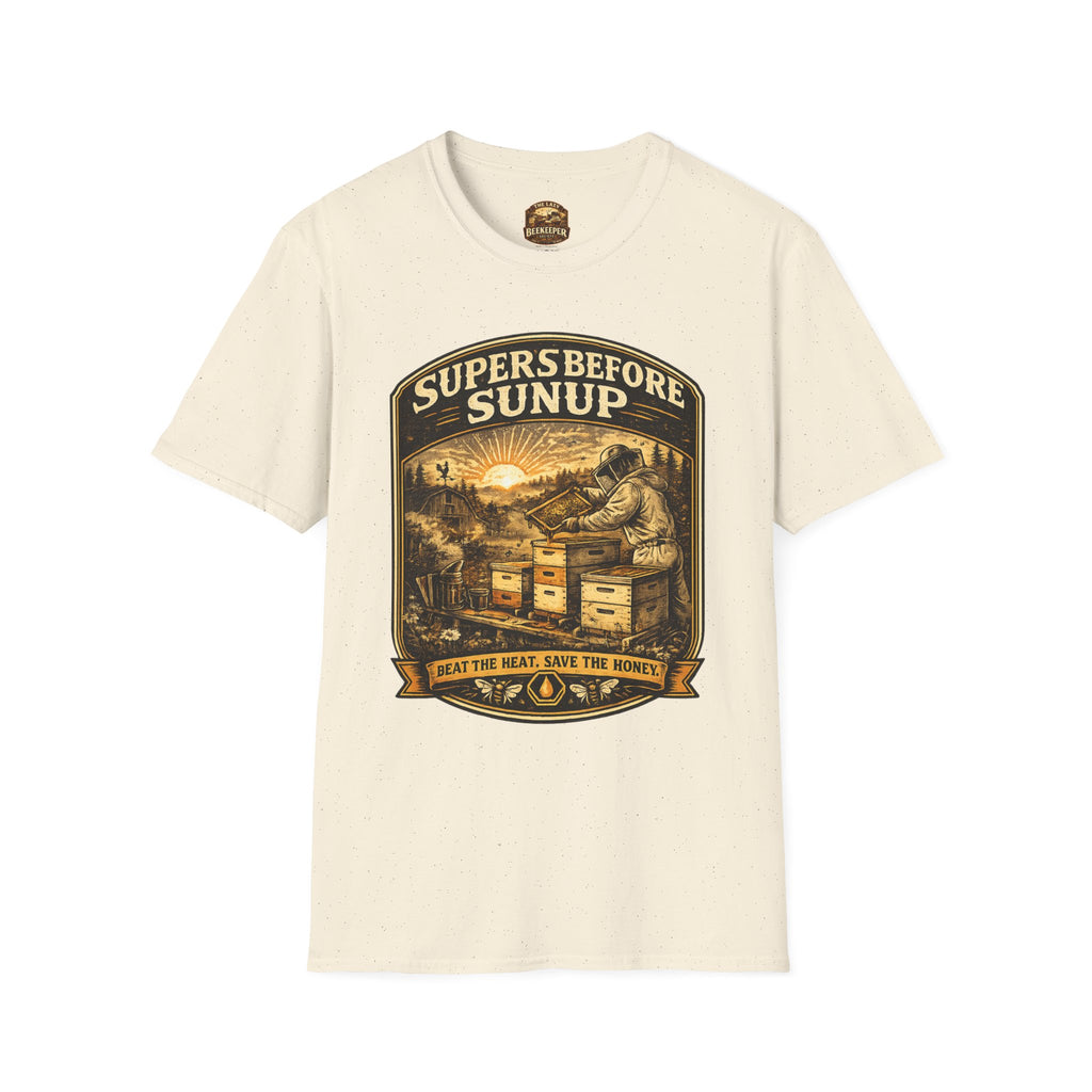 Supers Before Sunup T-Shirt – Vintage Imker Sonnenaufgang Crew T-Shirt