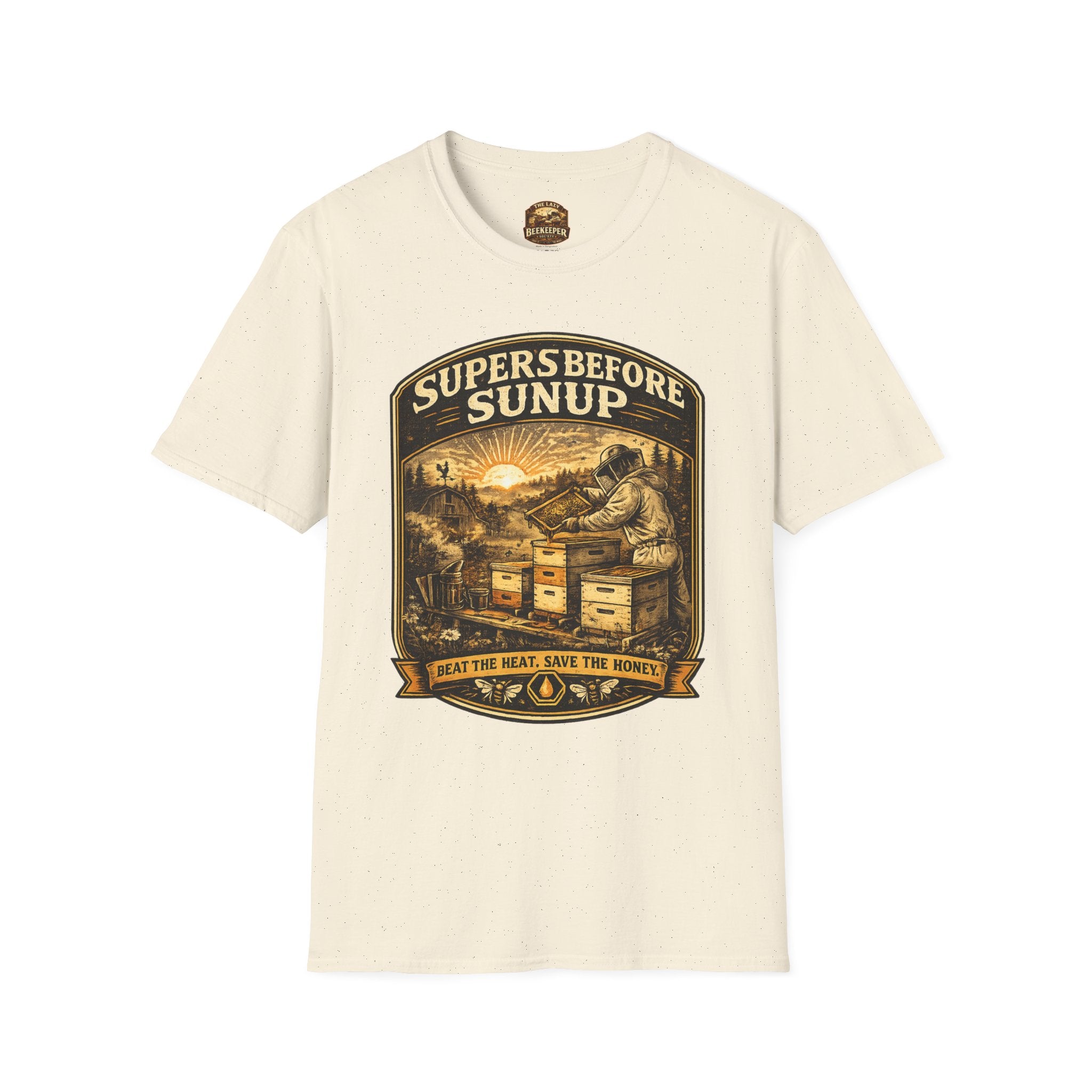 Supers Before Sunup T-Shirt – Vintage Imker Sonnenaufgang Crew T-Shirt