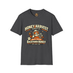 Honey Harvest Backyard Honey T‑Shirt — Beekeeper Vintage Logo Tee