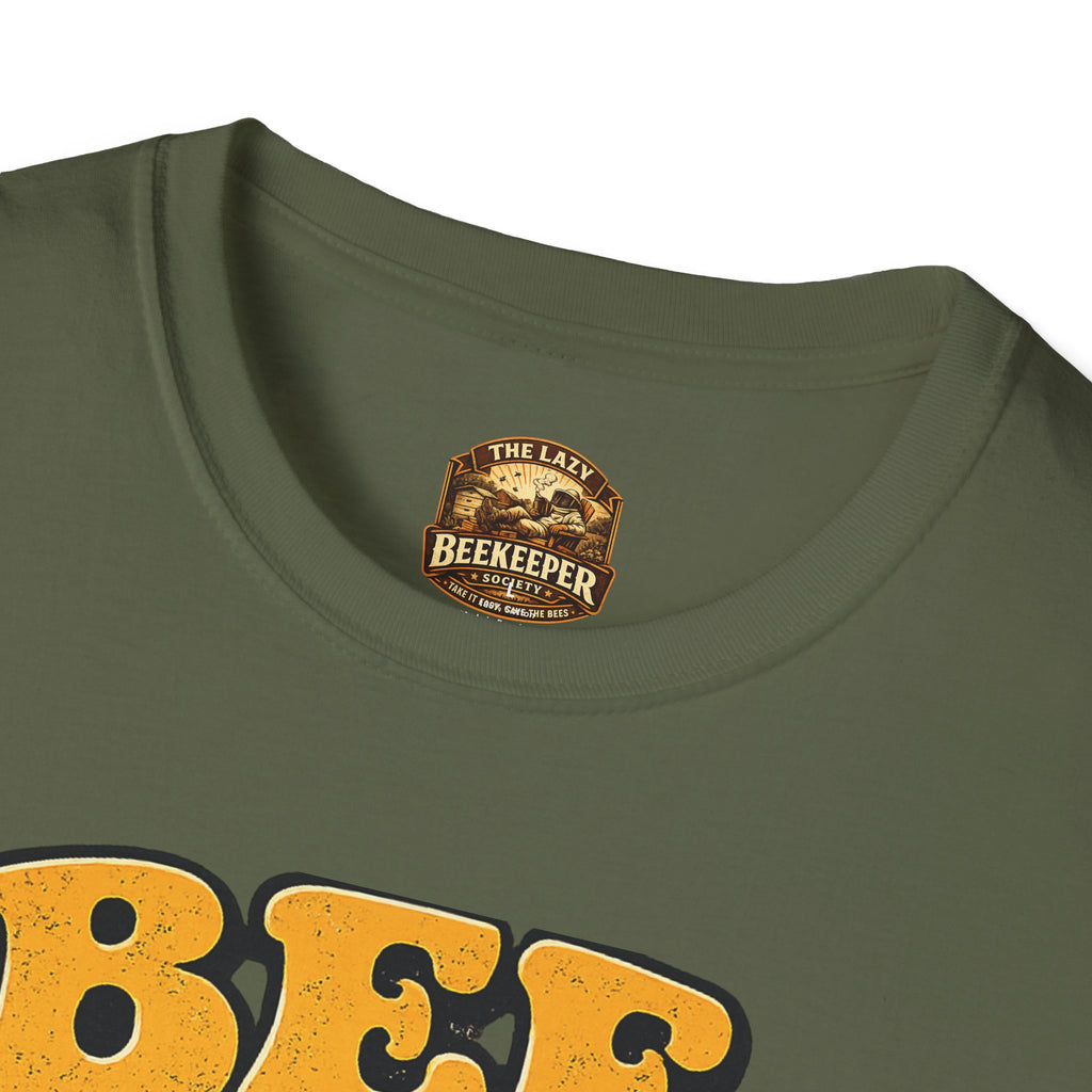Bee Cool T‑Shirt — Vintage Retro Bee Graphic (“Bee Cool, Don’t Swarm”)