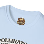 T-Shirt — „Bestäuber brauchen keine Slogans, sie brauchen Wildblumen“ Öko Garten T-Shirt