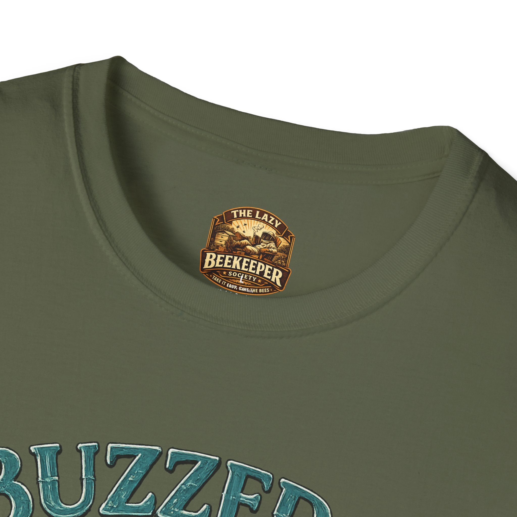 Buzzed & Unbothered Bee T-Shirt — Retro Relaxed Graphic Tee