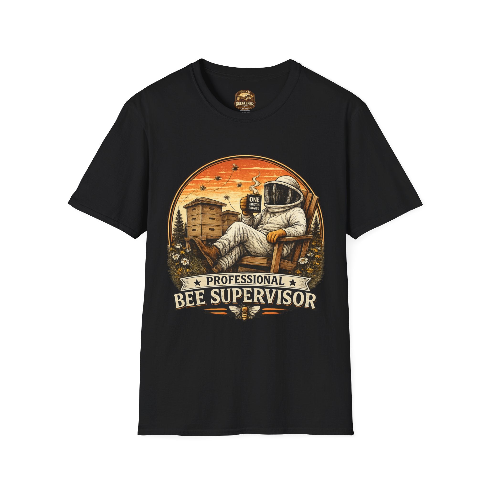 Bienenstock-Betreuer T-Shirt — Retro Imker Bienenbetreuer Grafik-T-Shirt