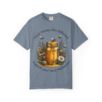 Beekeeper Support T-Shirt — "Local Honey Hits Different" Floral Honey Jar Tee