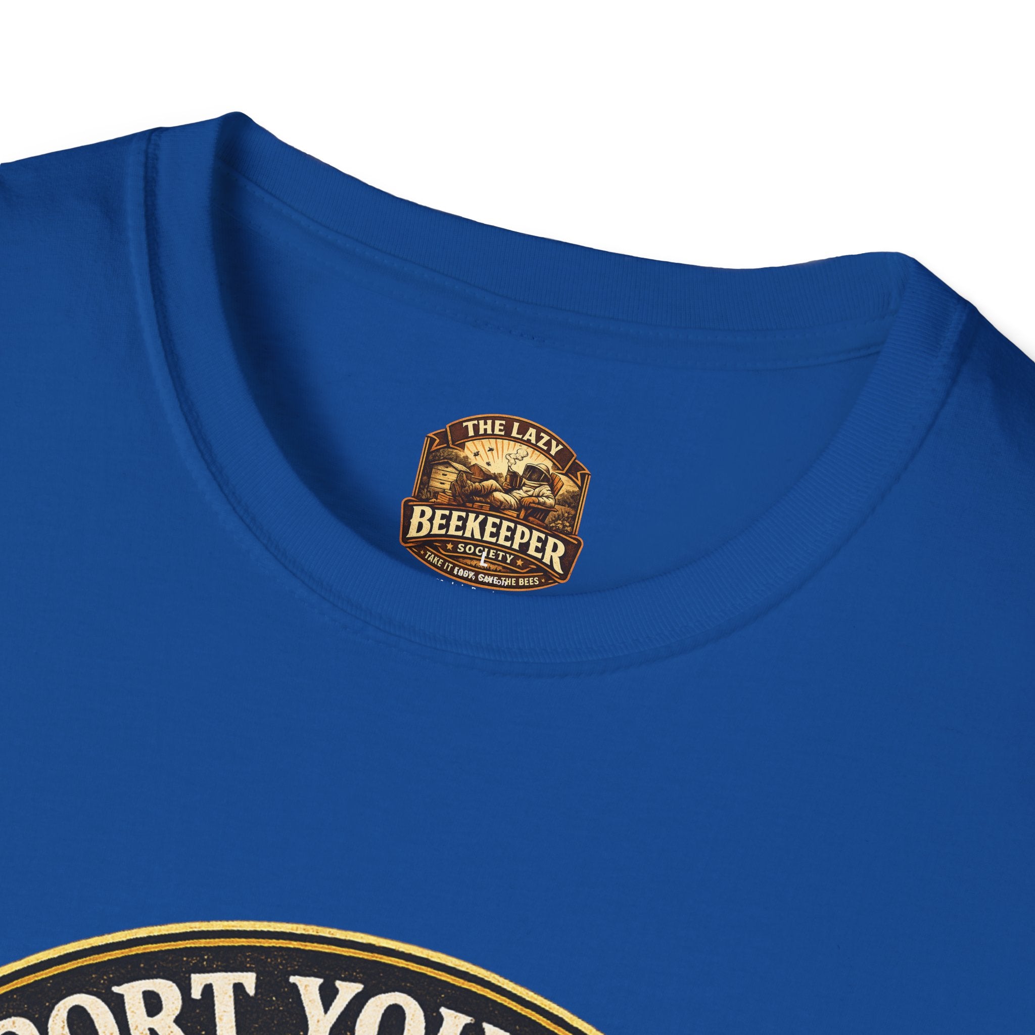 Support Your Local Bee Club T-Shirt — Honey Jar & Honeycomb Design