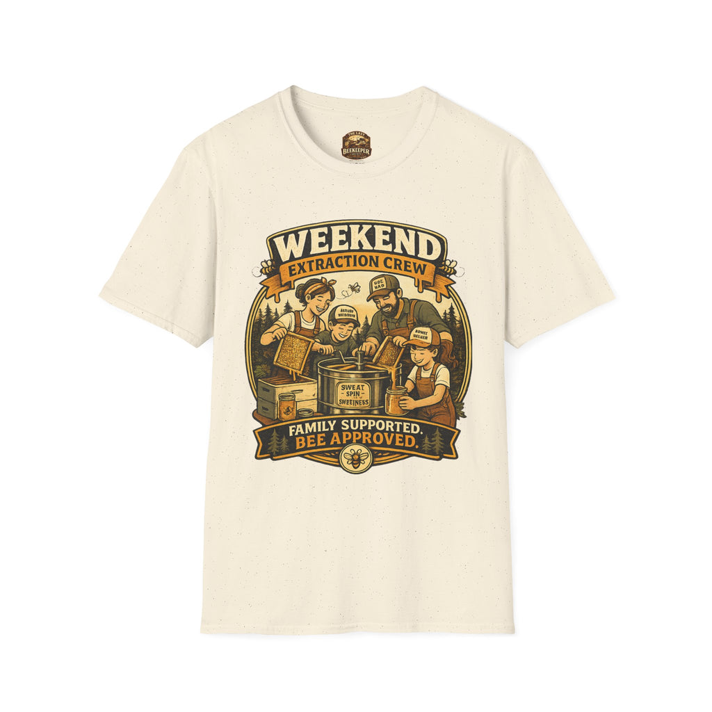 T-Shirt „Weekend Extraction Crew“ – Design für Familienimkerei