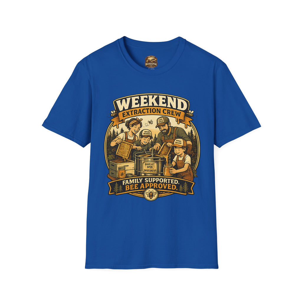 T-Shirt „Weekend Extraction Crew“ – Design für Familienimkerei
