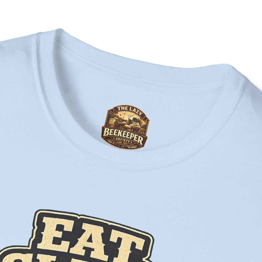 T-Shirt — "Essen. Schlafen. Bienenstock inspizieren. Wiederholen." Imker Grafik T-Shirt