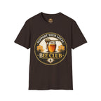 T-Shirt „Unterstütze deinen lokalen Imkerverein“ — Honigglas- & Waben-Design