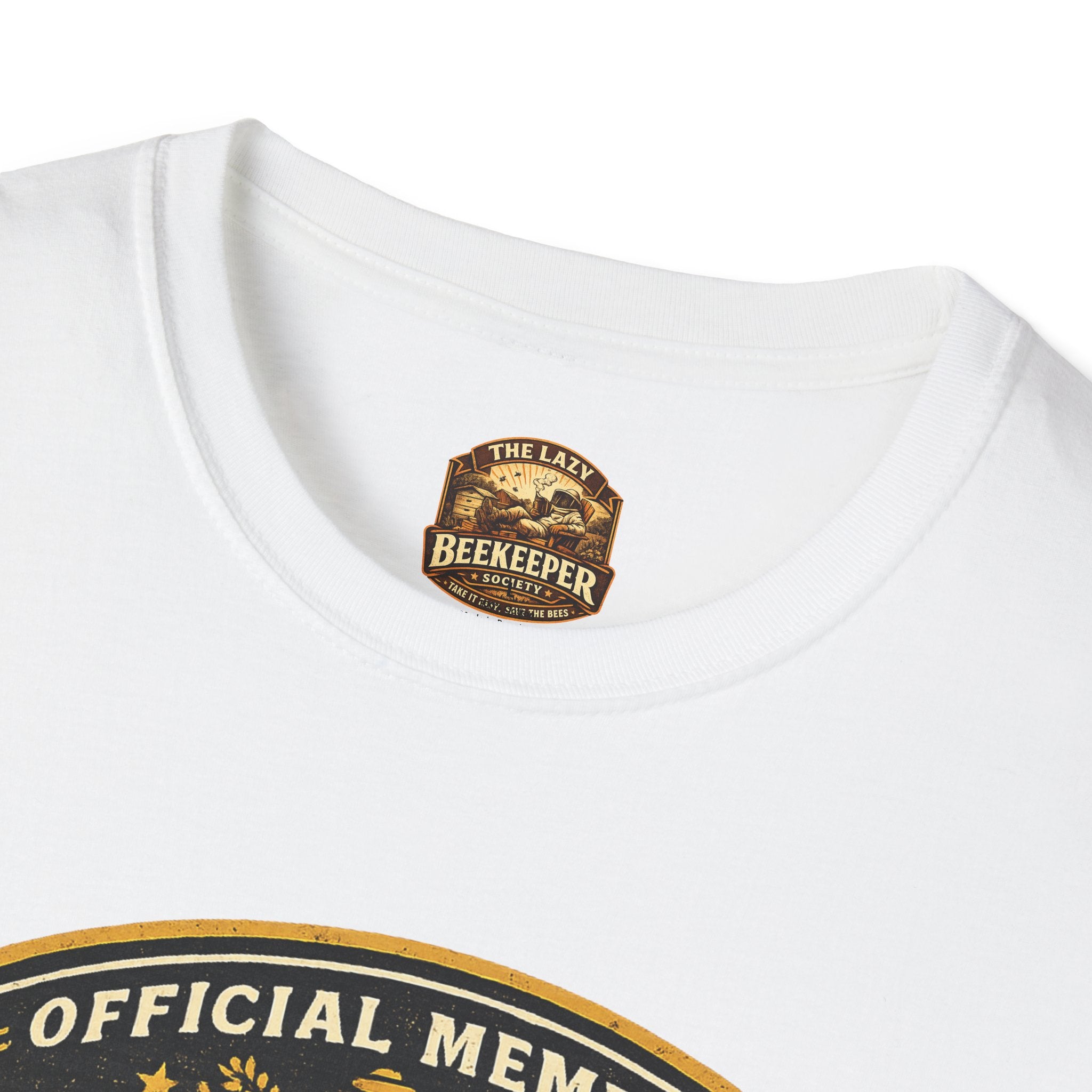 Lazy Beekeeper T-Shirt – „Offizielles Mitglied“ Honigbienen-Grafik-T-Shirt