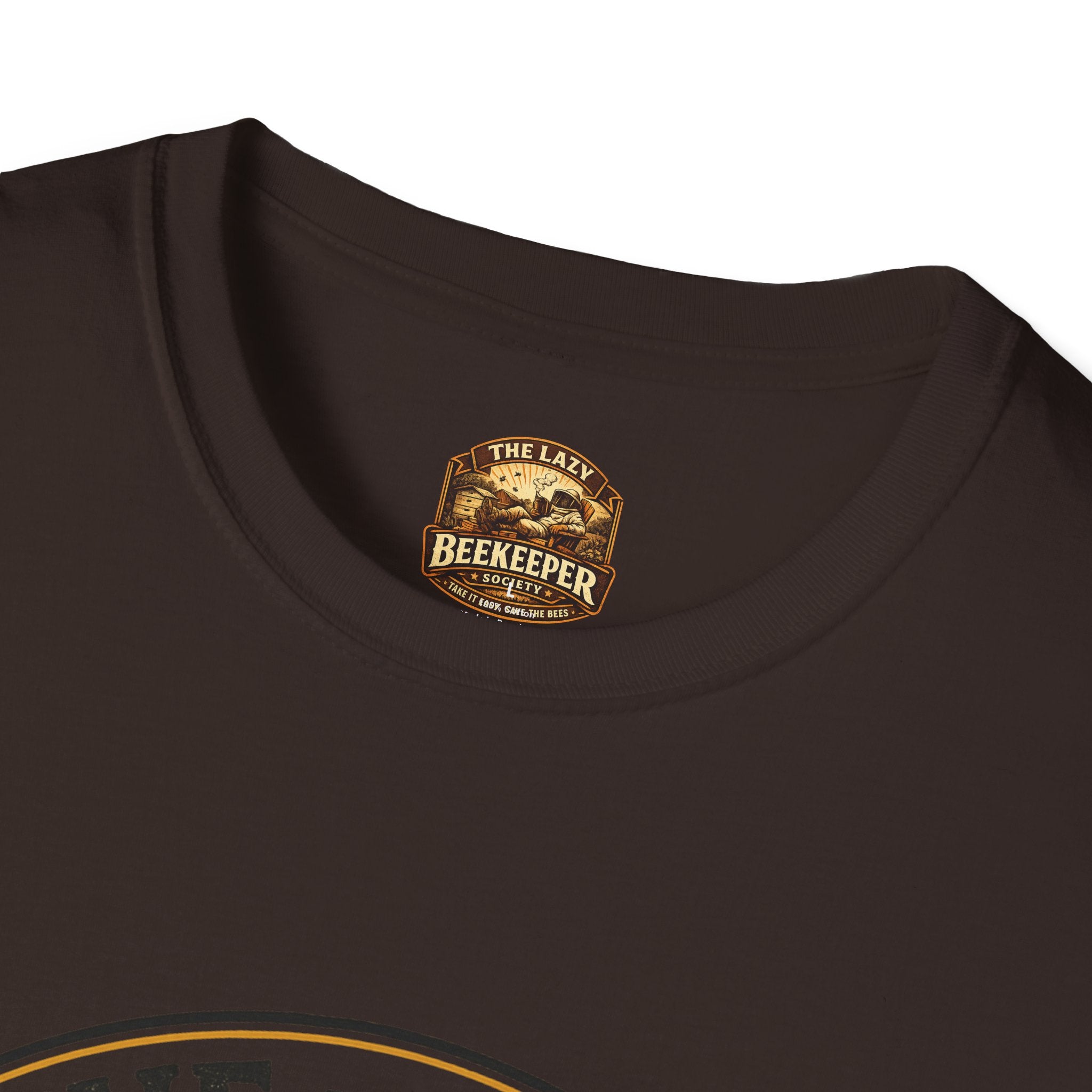 T-Shirt — Grafisches T-Shirt mit Aufschrift „Vom Bienenstock ins Glas“