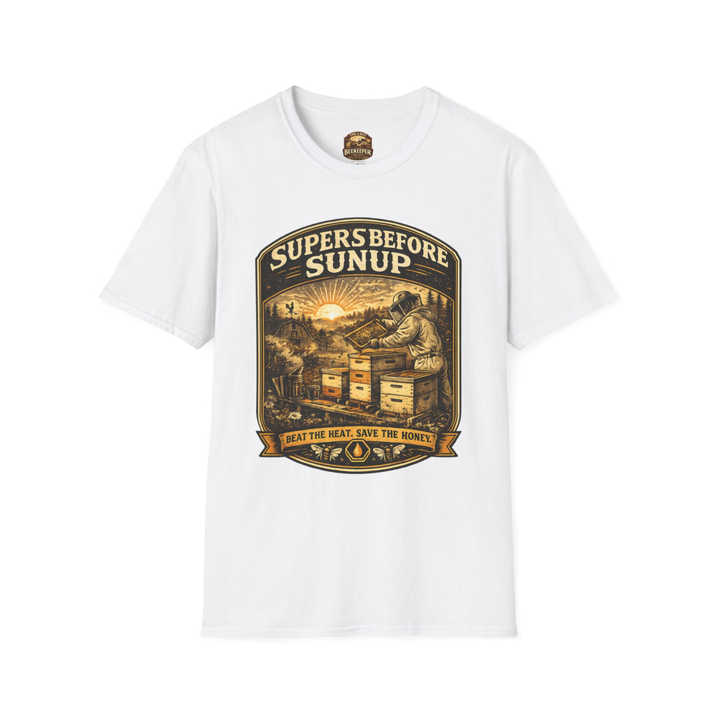 Supers Before Sunup T-Shirt – Vintage Imker Sonnenaufgang Crew T-Shirt