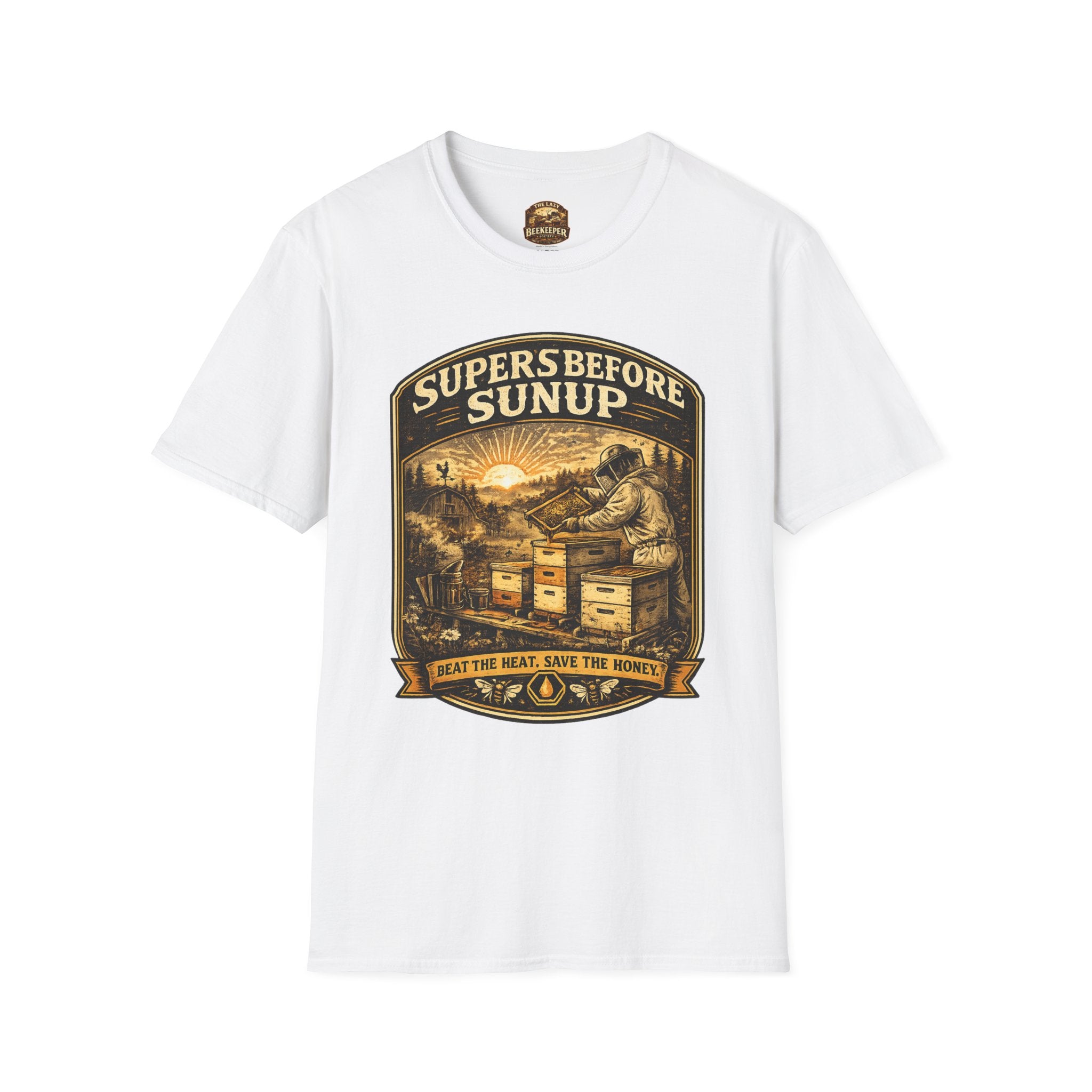 Supers Before Sunup T-Shirt – Vintage Imker Sonnenaufgang Crew T-Shirt