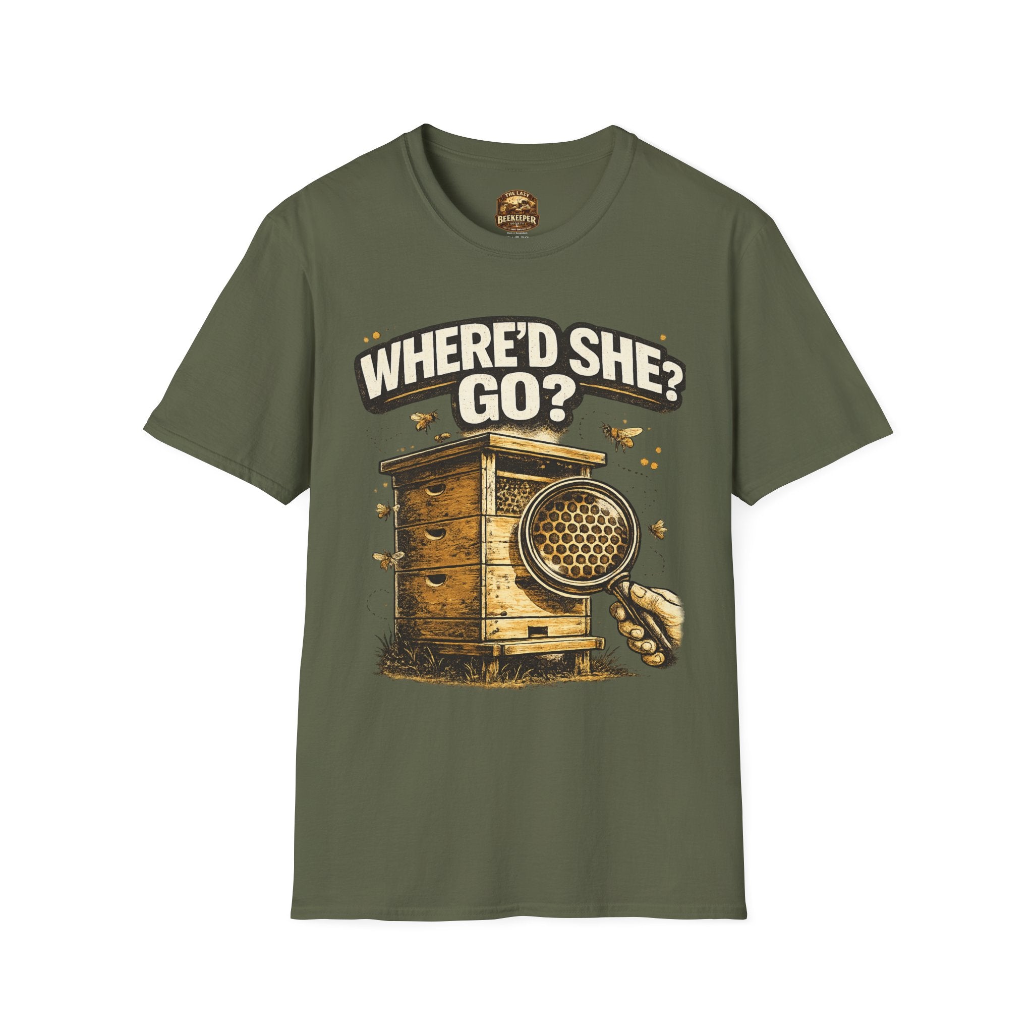 T-Shirt — “Where’d She Go?” Queenless Graphic Tee