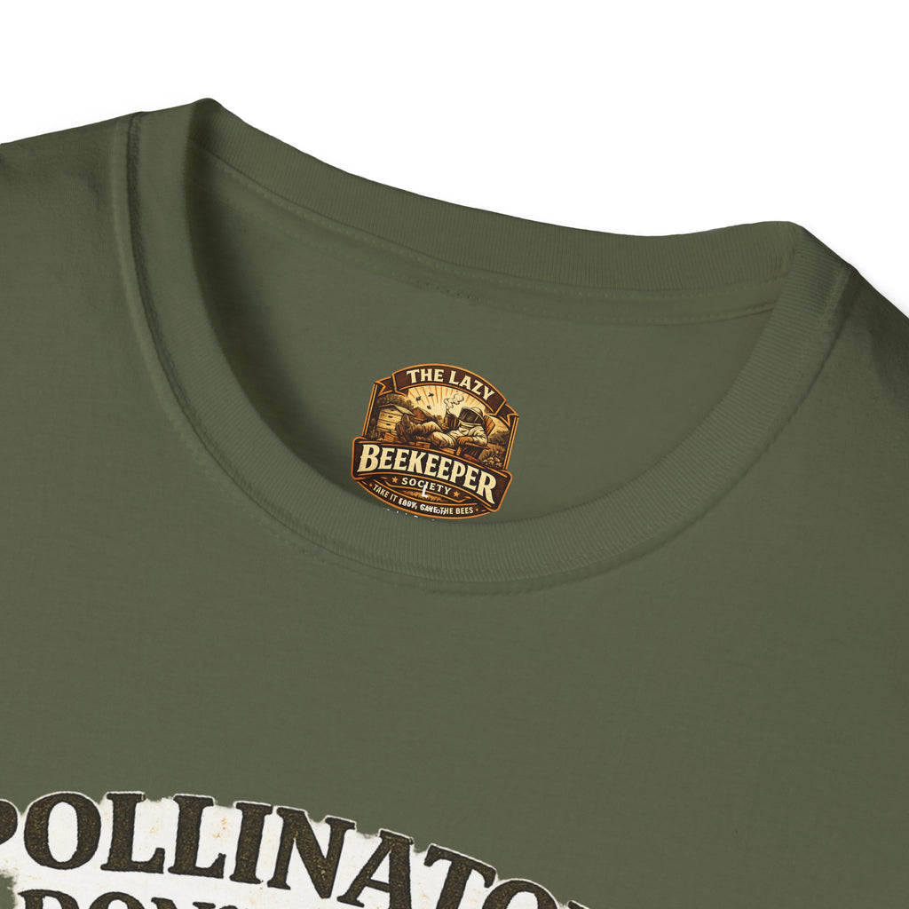 T-Shirt — „Bestäuber brauchen keine Slogans, sie brauchen Wildblumen“ Öko Garten T-Shirt