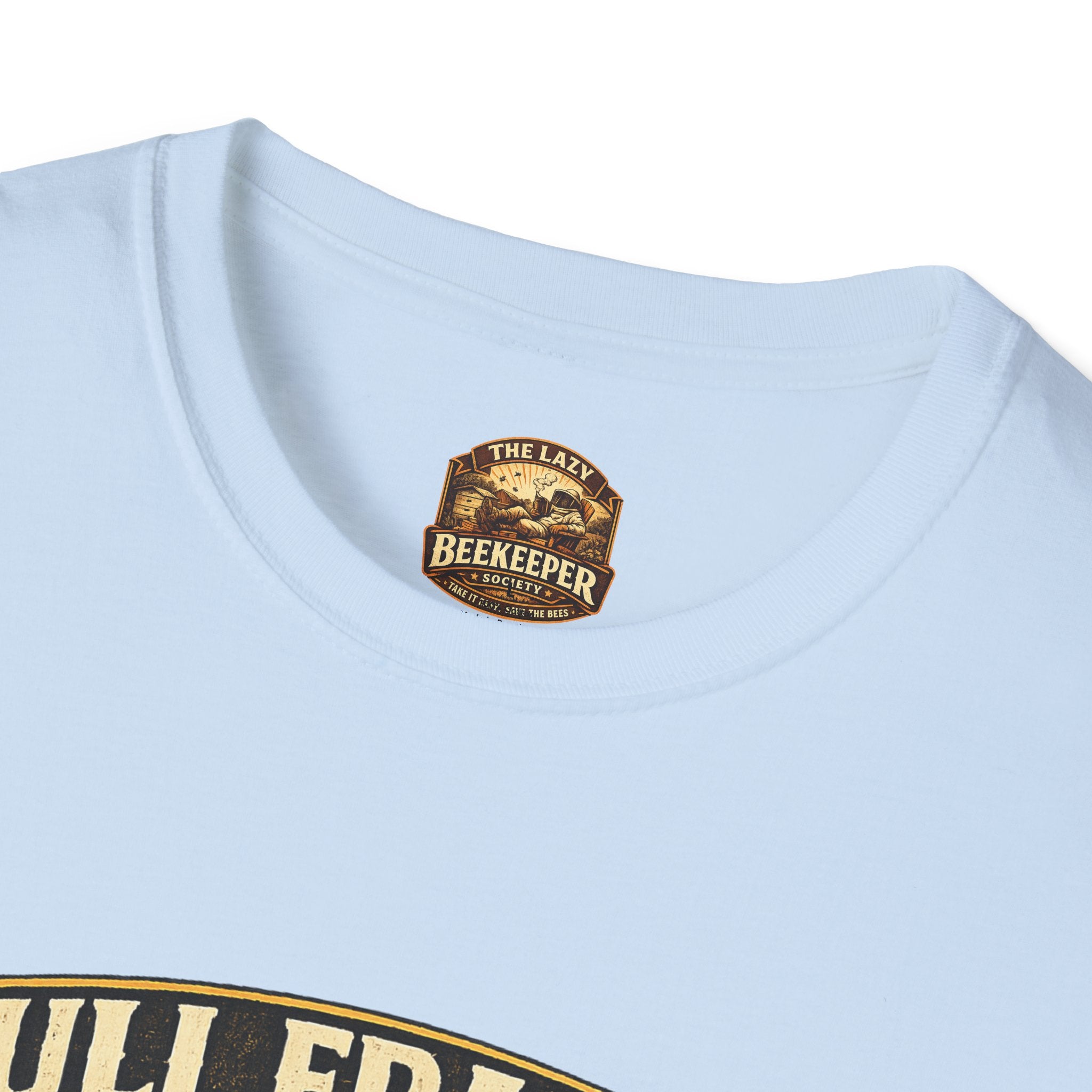 T-Shirt „Pull Frames Drink Coffee“ – Imker Kaffee & Waben Grafik-T-Shirt