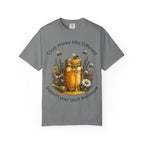 Beekeeper Support T-Shirt — "Local Honey Hits Different" Floral Honey Jar Tee