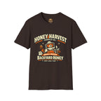 Honey Harvest Backyard Honey T‑Shirt — Beekeeper Vintage Logo Tee