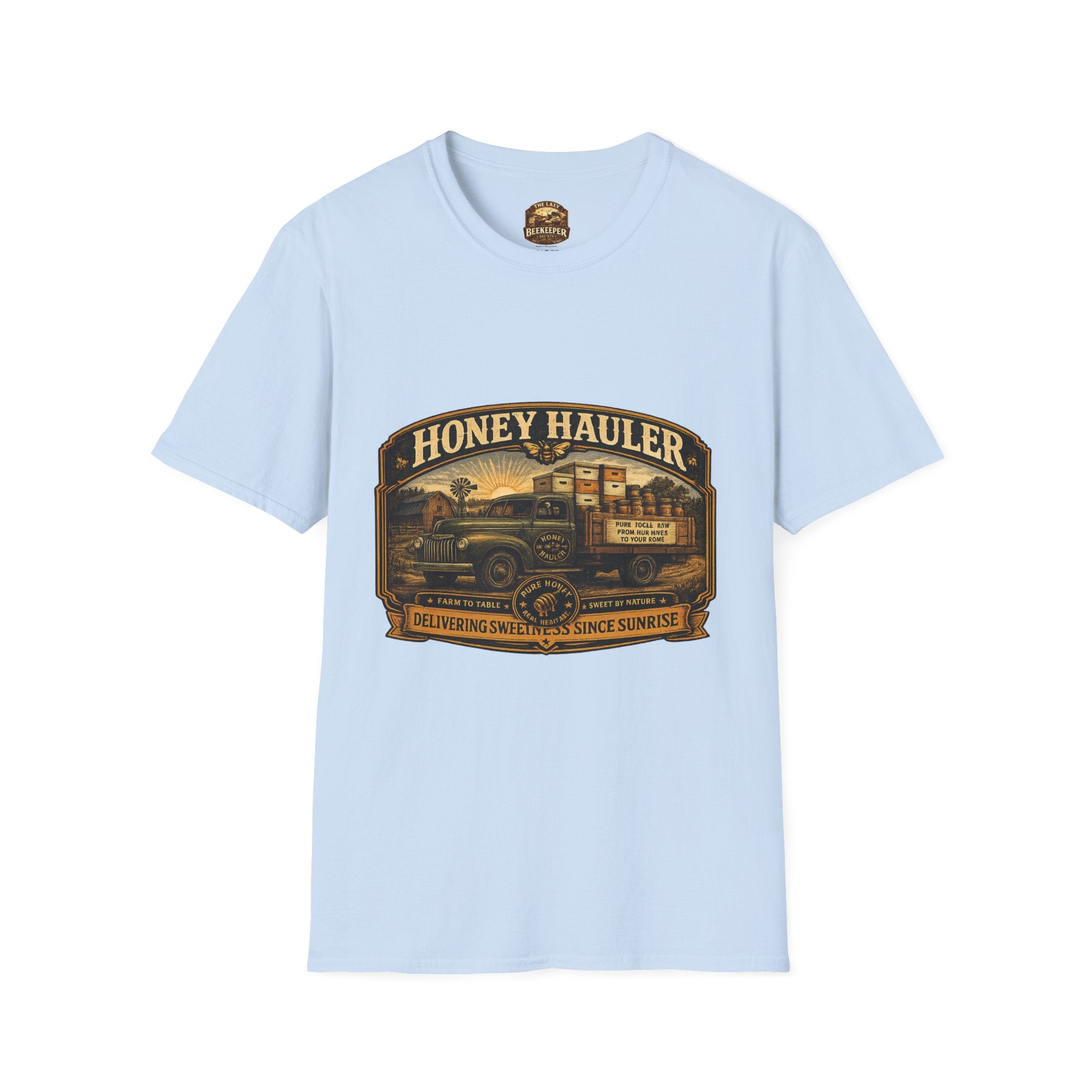 Honey Hauler Vintage Truck T-Shirt — Beekeeper Honey Harvest Tee