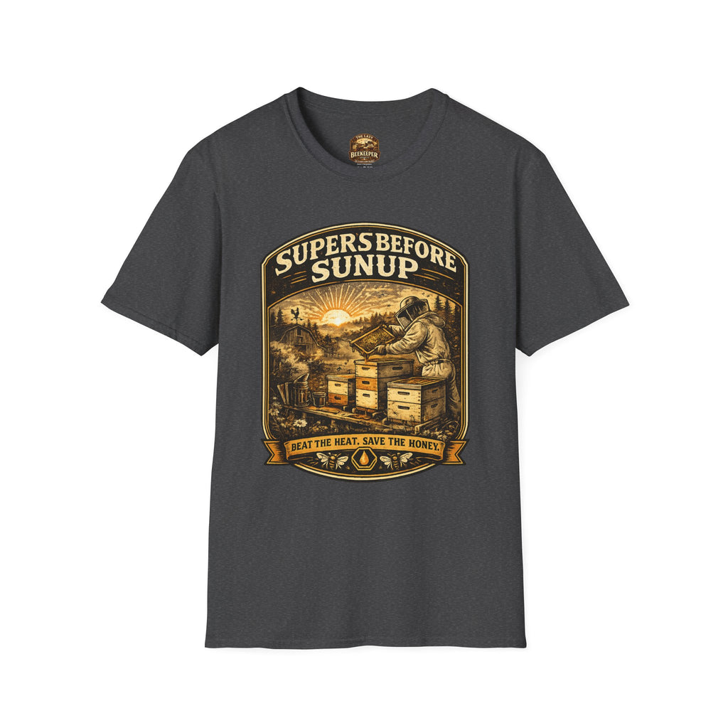 Supers Before Sunup T-Shirt – Vintage Imker Sonnenaufgang Crew T-Shirt