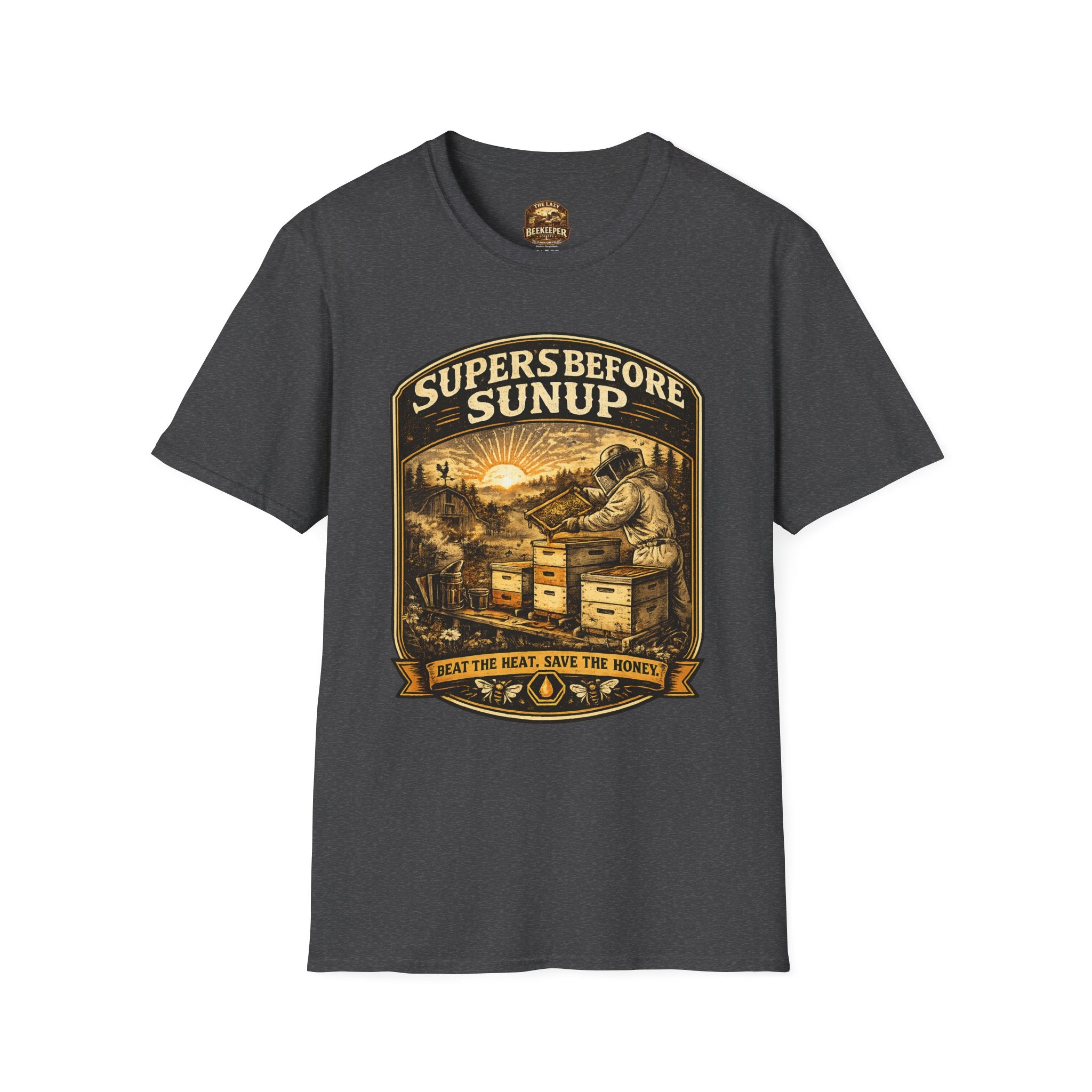 Supers Before Sunup T-Shirt – Vintage Imker Sonnenaufgang Crew T-Shirt