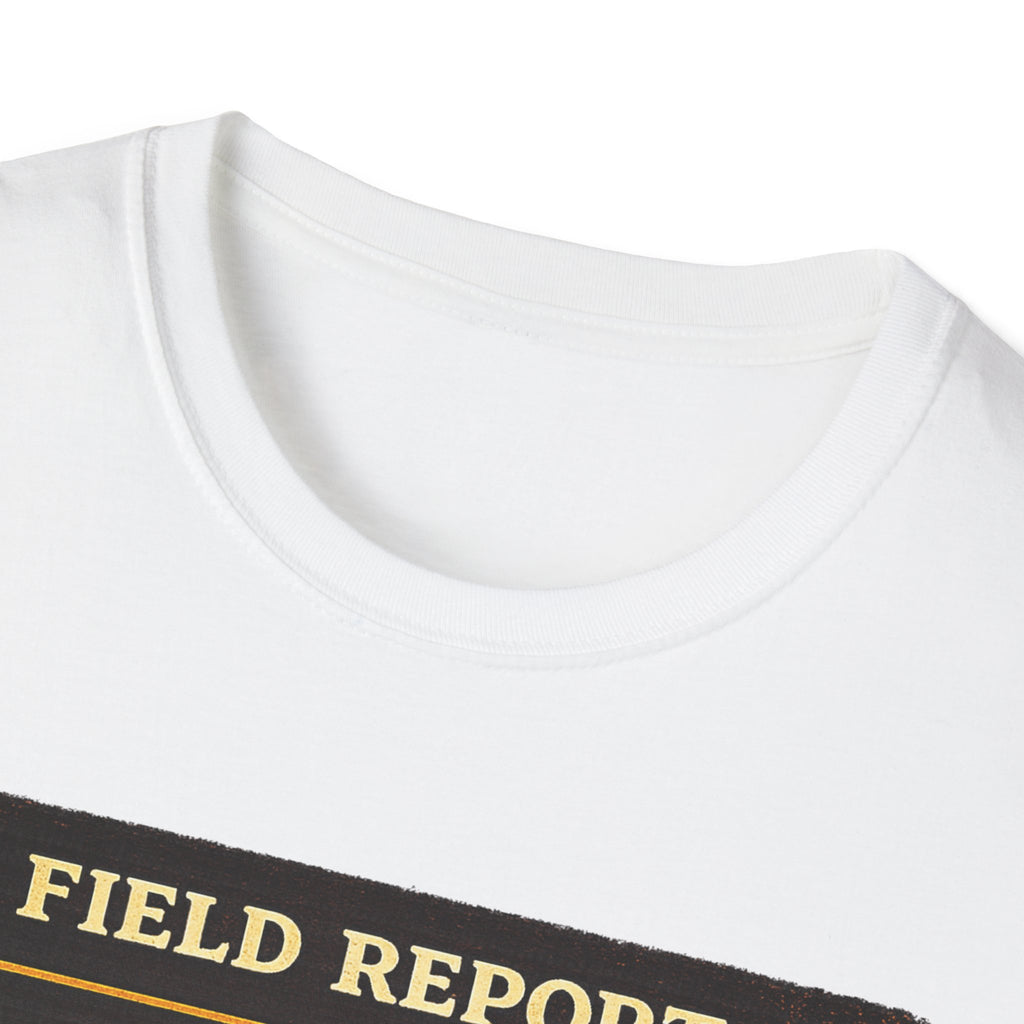 T-Shirt — „Feldbericht: Bienenstockinspektionen abgeschlossen“ Vintage Imker Grafik-T-Shirt