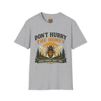 Don't Hurry The Honey T-Shirt — Retro Bienen-Grafik-T-Shirt (Gut Ding will Weile haben)