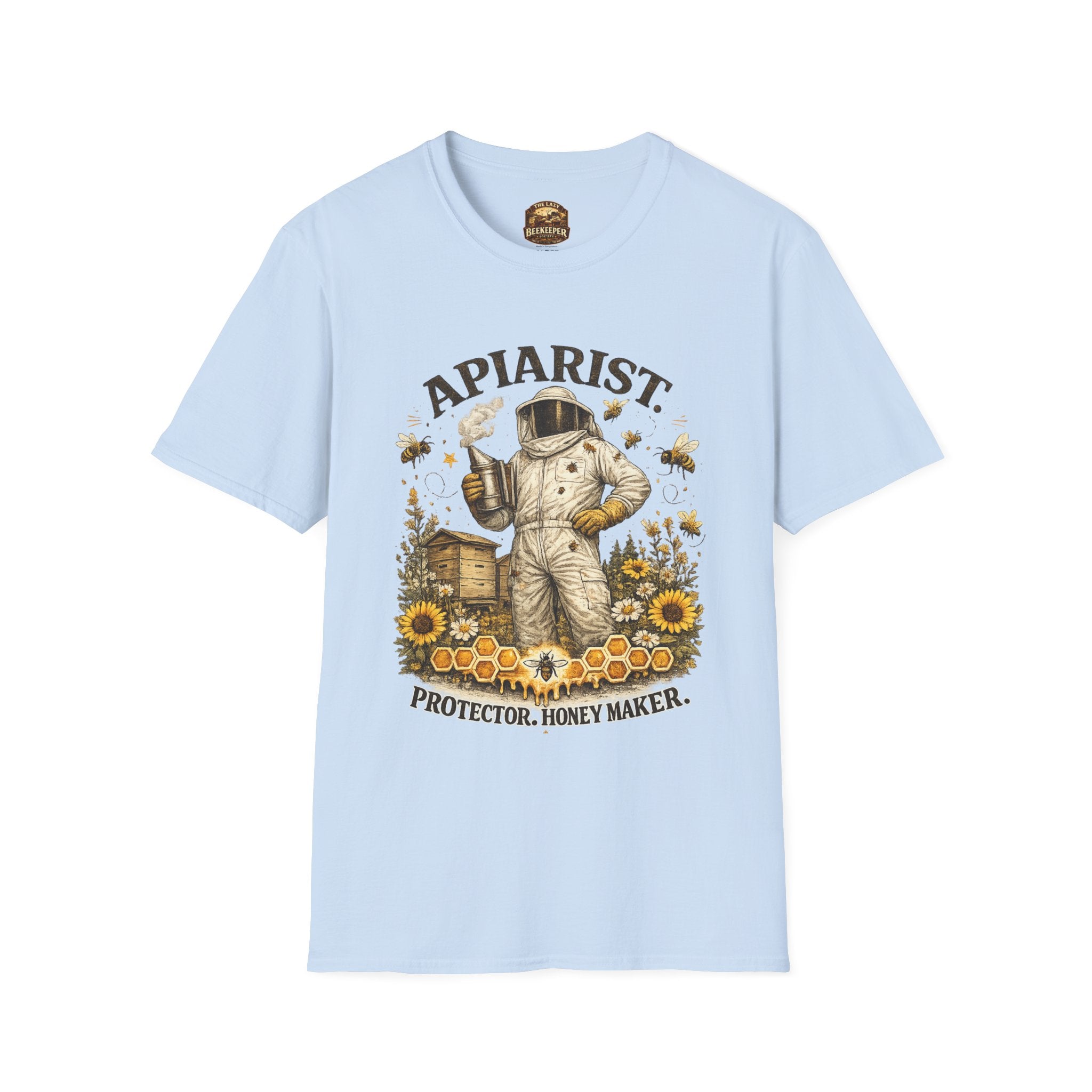 Apiarist Beekeeper T-Shirt — Protector & Honey Maker Graphic Tee