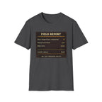 T-Shirt — „Feldbericht: Bienenstockinspektionen abgeschlossen“ Vintage Imker Grafik-T-Shirt