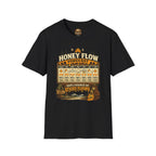 Honigernte-Vorhersage T-Shirt – Imker-Wettergrafik im Vintage-Stil