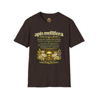 T-Shirt mit Definition der Honigbiene Apis Mellifera — Honigbienen-Illustration & Spruch zum Artenschutz