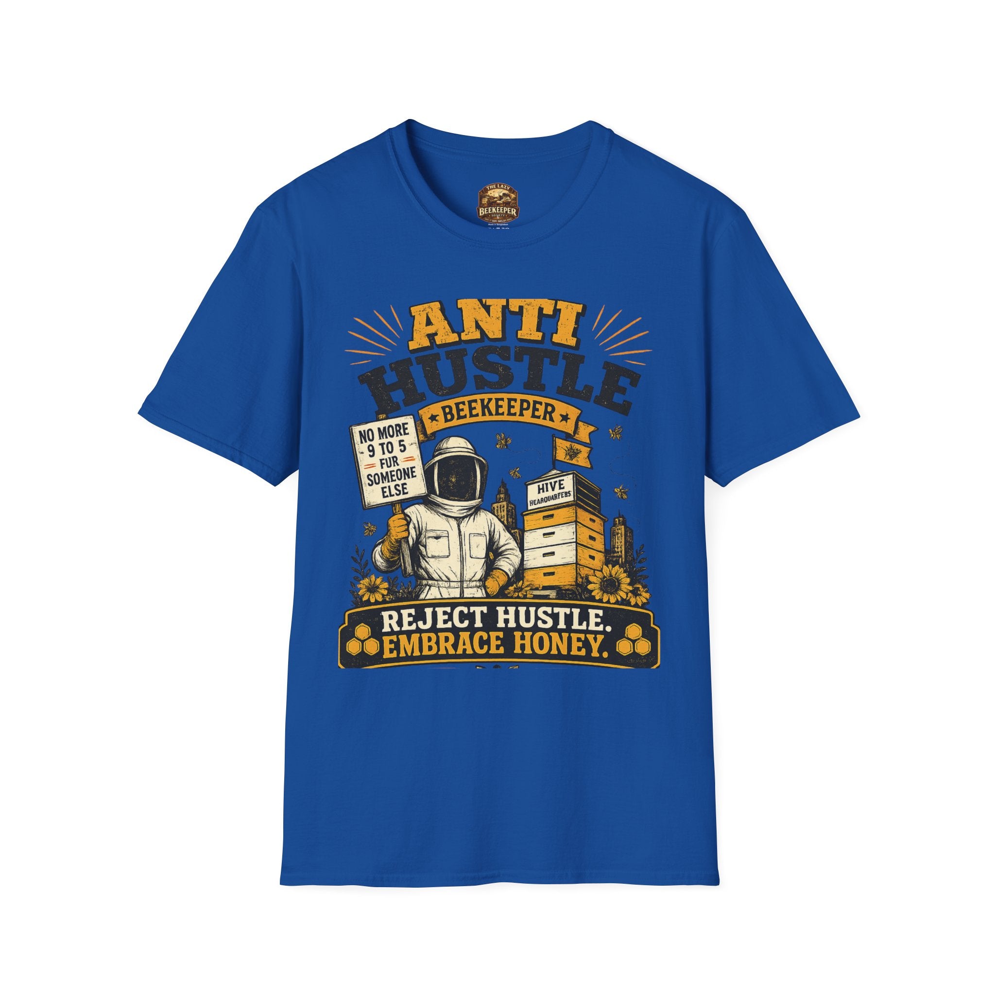 Beekeeper T-Shirt — “Anti Hustle” Embrace Honey Vintage Graphic Tee