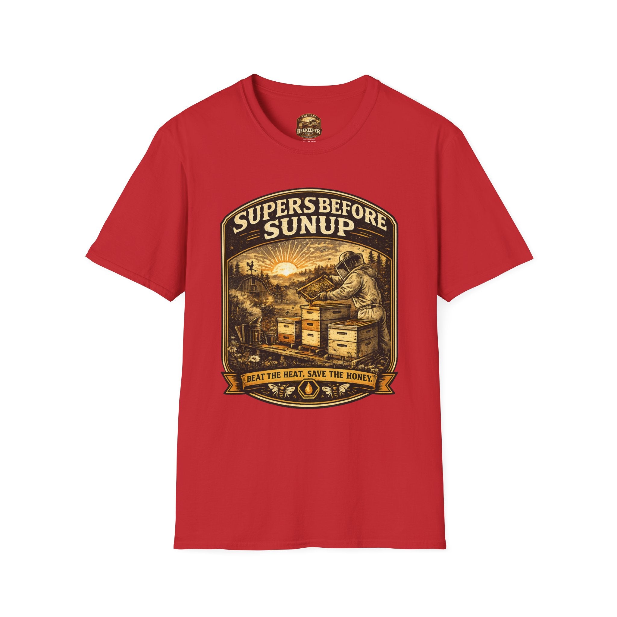 Supers Before Sunup T-Shirt – Vintage Imker Sonnenaufgang Crew T-Shirt