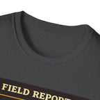 T-Shirt — „Feldbericht: Bienenstockinspektionen abgeschlossen“ Vintage Imker Grafik-T-Shirt
