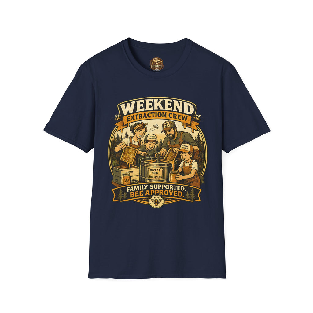 T-Shirt „Weekend Extraction Crew“ – Design für Familienimkerei