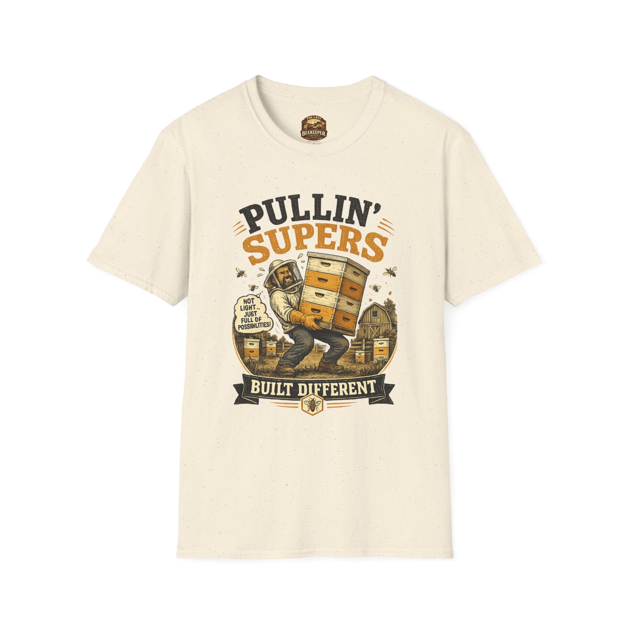 Pullin' Supers Imker-T-Shirt — Built Different