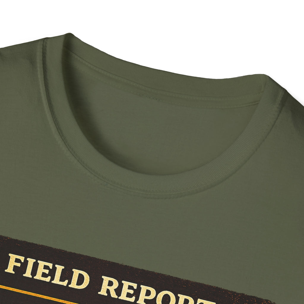 T-Shirt — „Feldbericht: Bienenstockinspektionen abgeschlossen“ Vintage Imker Grafik-T-Shirt