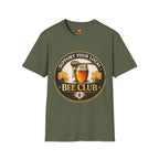 T-Shirt „Unterstütze deinen lokalen Imkerverein“ — Honigglas- & Waben-Design