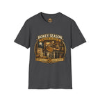 Honey Season Never Sleeps T-Shirt — Beekeeper Vintage Graphic Tee
