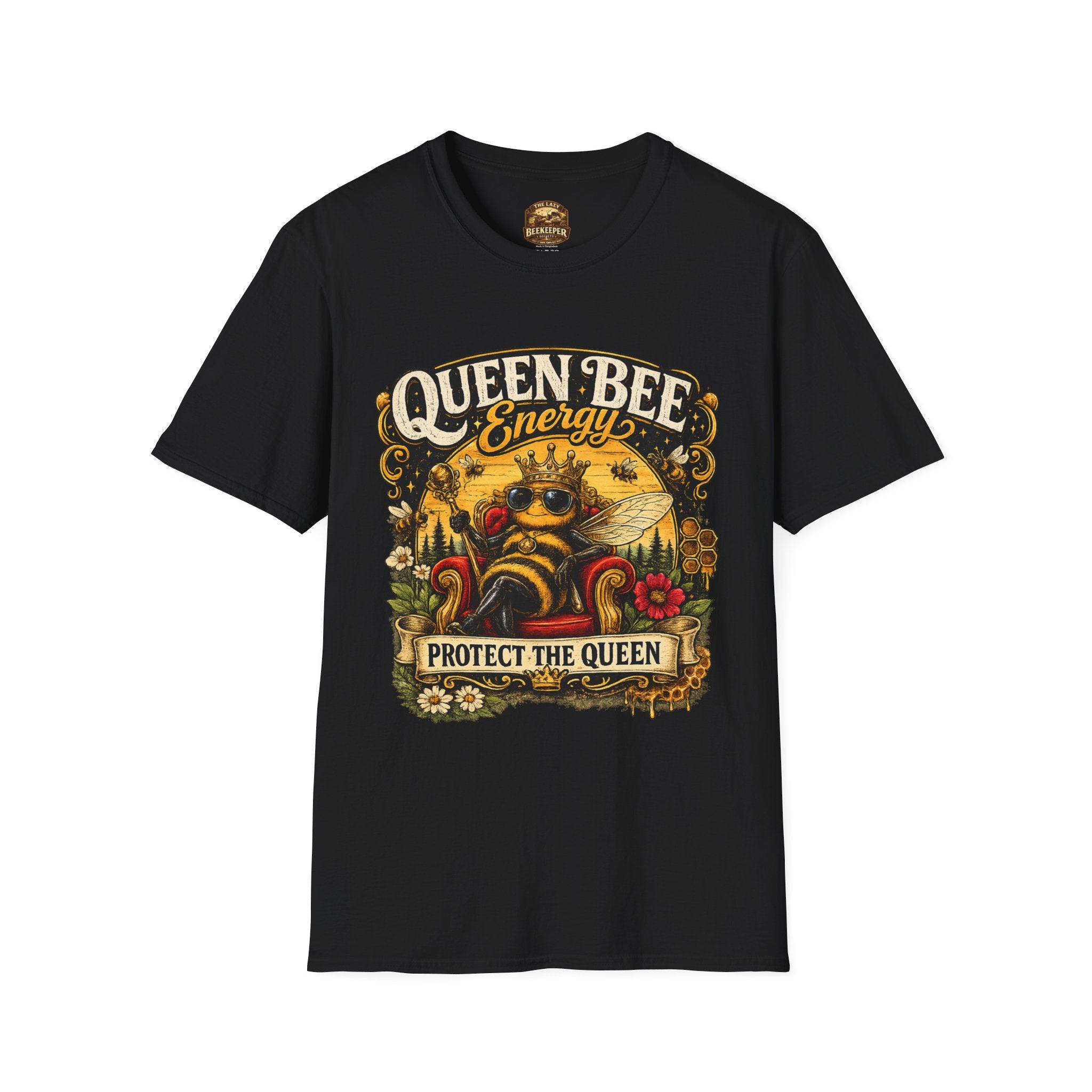 Queen Bee Energy T-Shirt — Protect the Queen Vintage Bee Graphic Tee